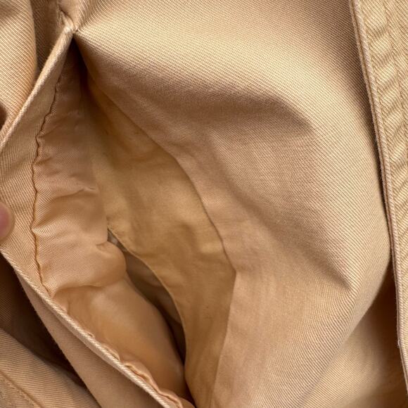 Chadwicks 16 Tan Trench Coat Double Breasted Puffer Sleeve TieBelt Cotton Jacket - Picture 7 of 12